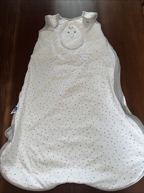 Nested Bean Cream and Gold Wearable Baby Sleep Sack